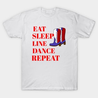 EAT Sleep Line Dance Repeat T-Shirt